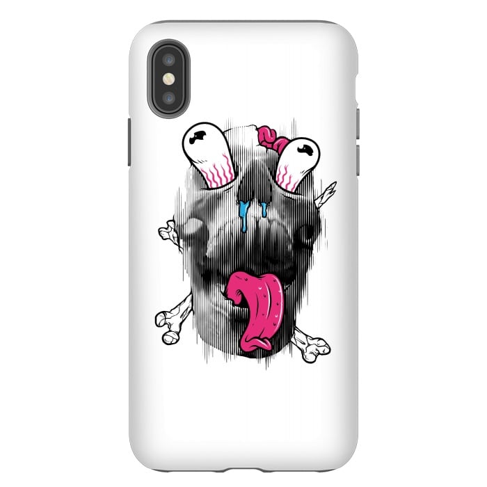 iPhone Xs Max StrongFit Scary Skull by Afif Quilimo