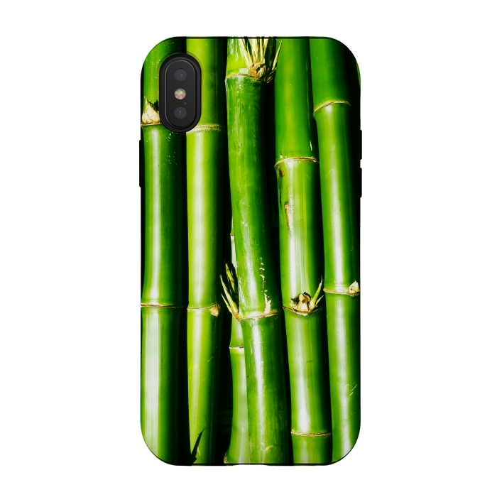 iPhone Xs / X StrongFit Bamboo Zen Green Nature by BluedarkArt