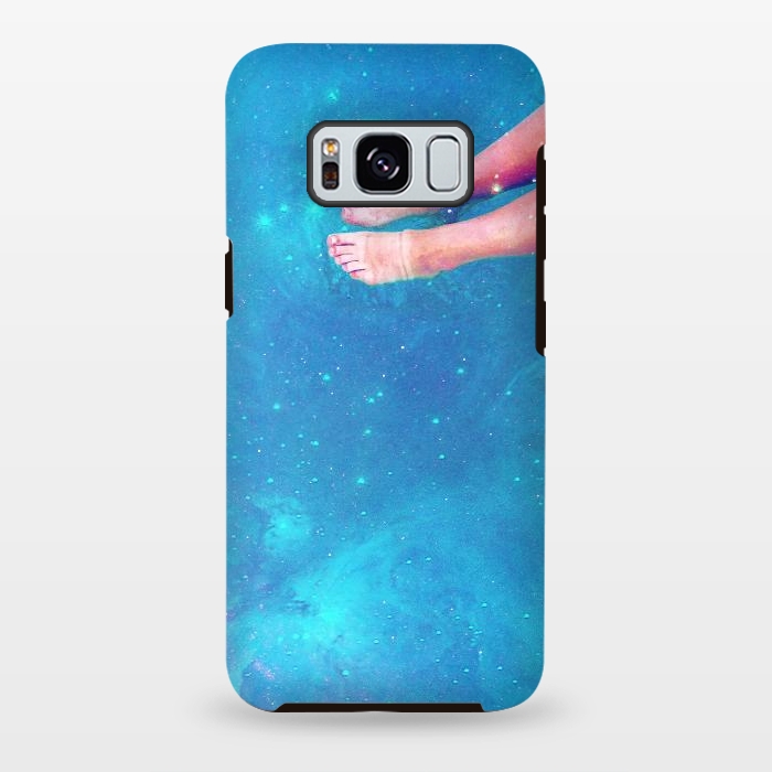 Galaxy S8 plus StrongFit Retro Space Swim by Uma Prabhakar Gokhale