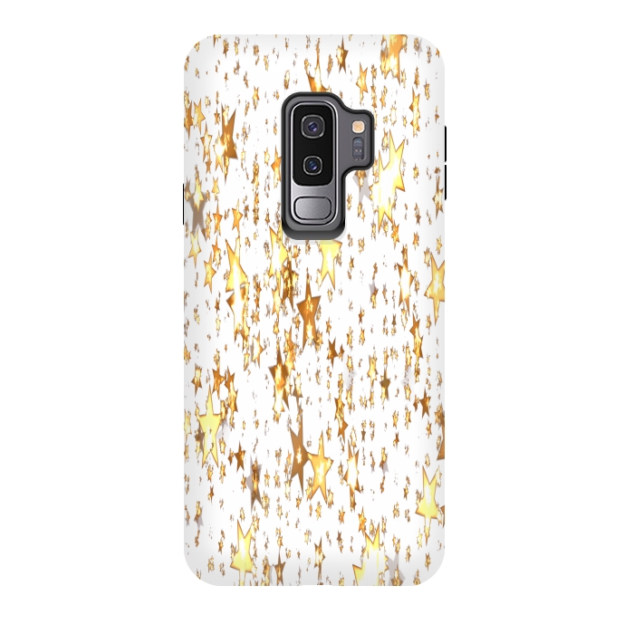 Galaxy S9 plus StrongFit Transparent Stars by IK Art