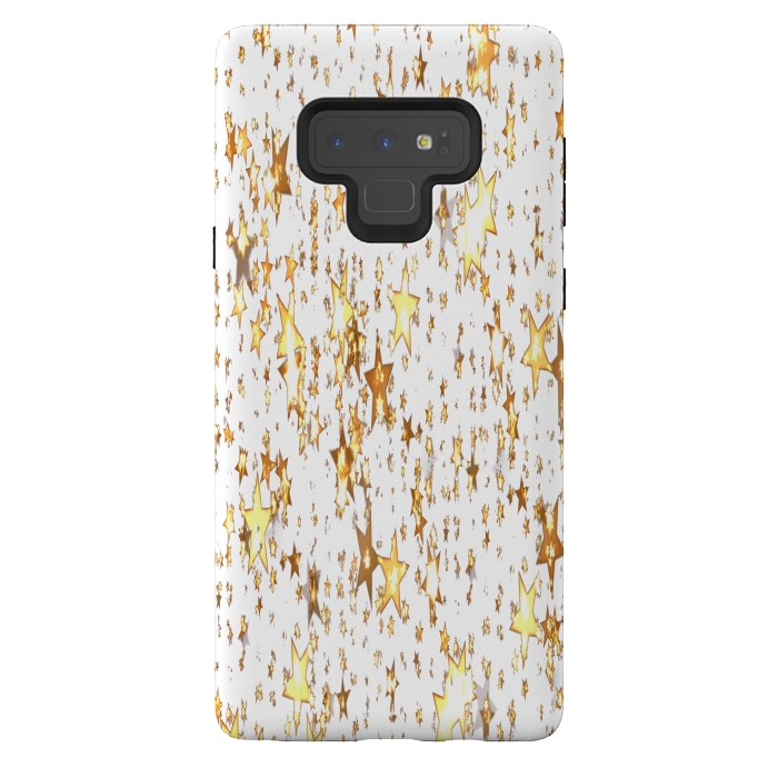 Galaxy Note 9 StrongFit Transparent Stars by IK Art