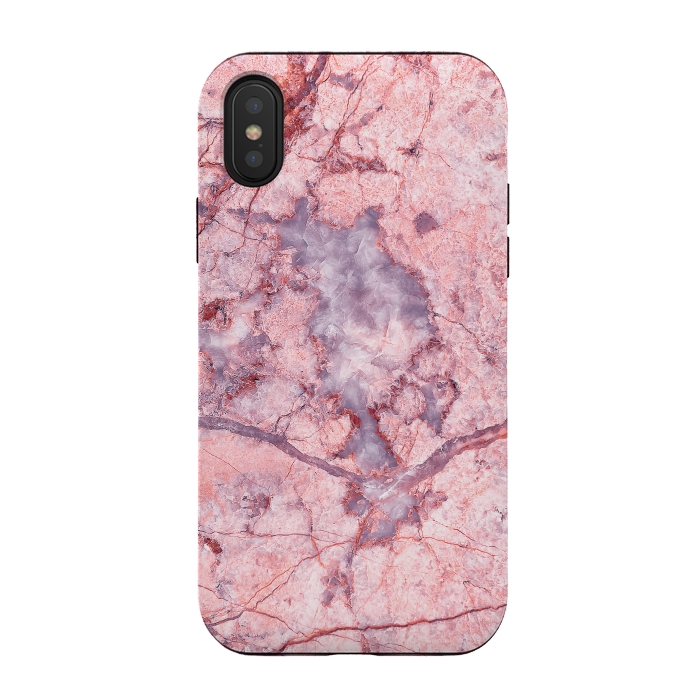 iPhone Xs / X StrongFit Pink Marble by Art Design Works