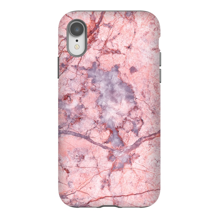 iPhone Xr StrongFit Pink Marble by Art Design Works