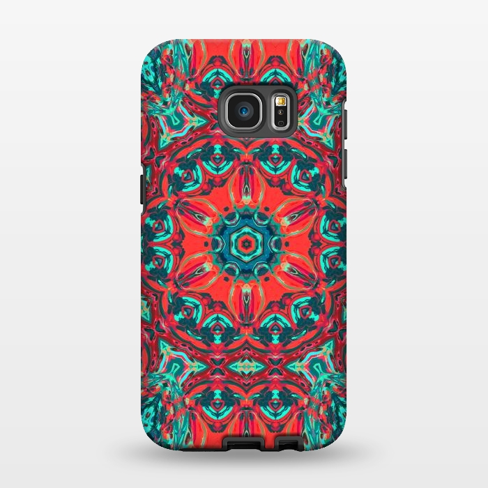 Galaxy S7 EDGE StrongFit Abstract Mandala II by Art Design Works