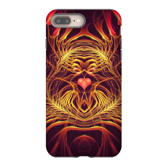 iPhone 7 plus StrongFit Fractal Heart by Art Design Works