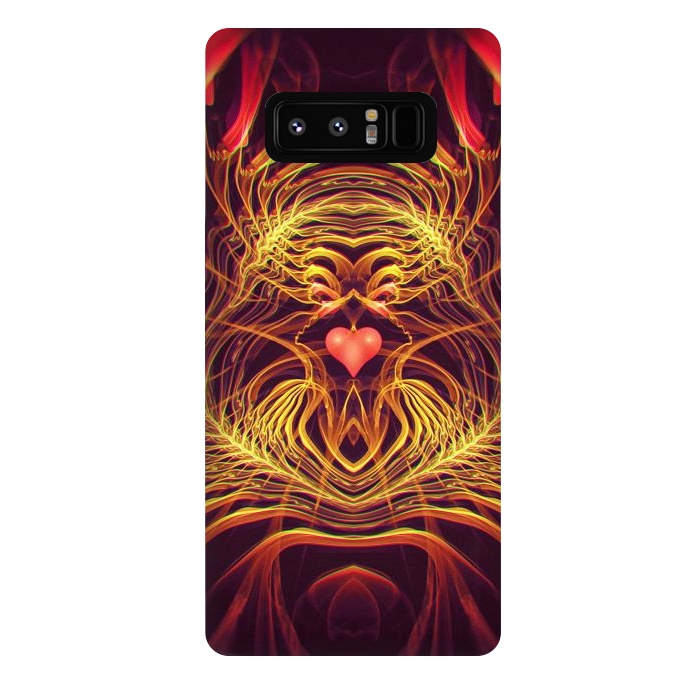 Galaxy Note 8 StrongFit Fractal Heart by Art Design Works
