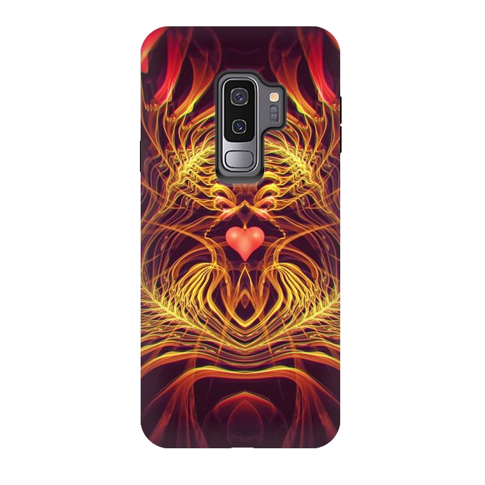 Galaxy S9 plus StrongFit Fractal Heart by Art Design Works
