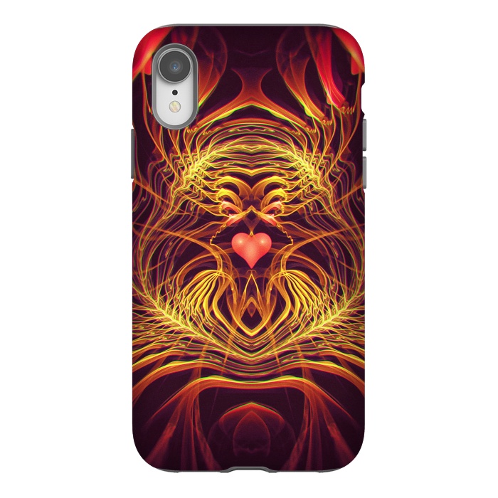iPhone Xr StrongFit Fractal Heart by Art Design Works