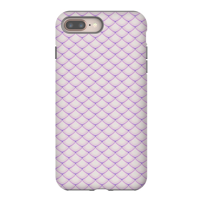 iPhone 7 plus StrongFit Pink Fish Scale Pattern by Art Design Works