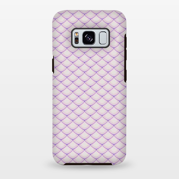 Galaxy S8 plus StrongFit Pink Fish Scale Pattern by Art Design Works
