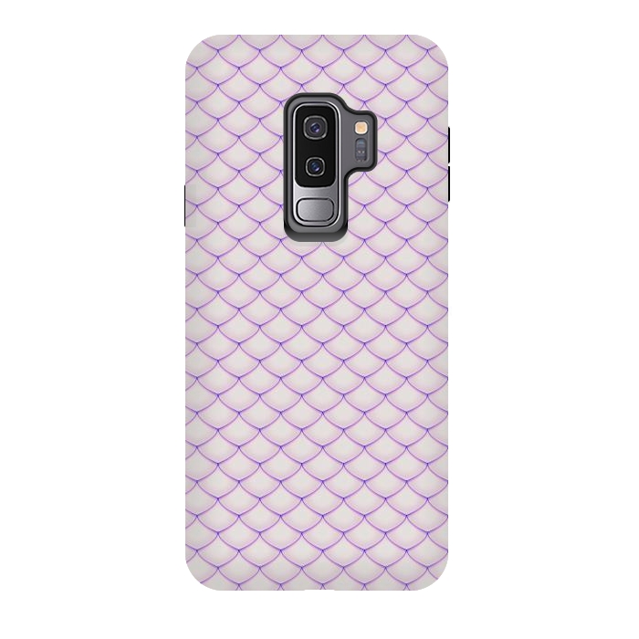 Galaxy S9 plus StrongFit Pink Fish Scale Pattern by Art Design Works