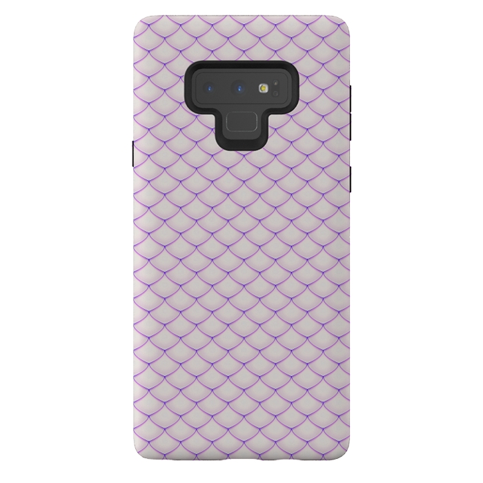 Galaxy Note 9 StrongFit Pink Fish Scale Pattern by Art Design Works