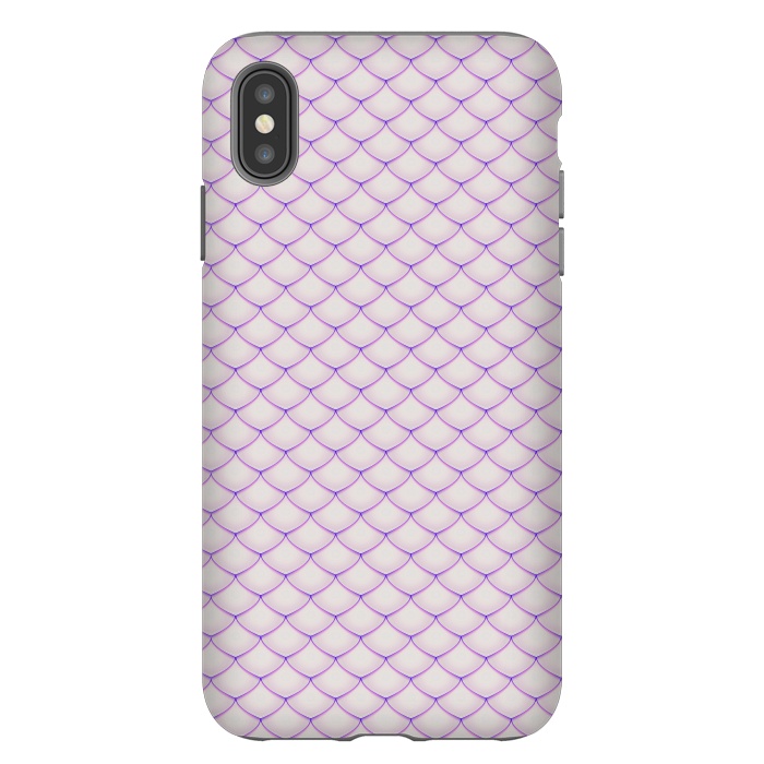 iPhone Xs Max StrongFit Pink Fish Scale Pattern by Art Design Works