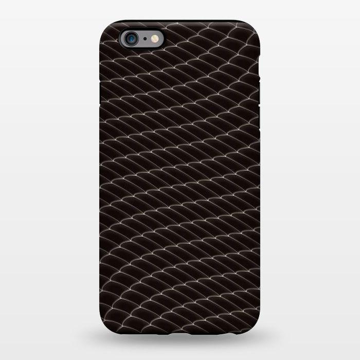 iPhone 6/6s plus StrongFit Black Snake Scale Pattern by Art Design Works