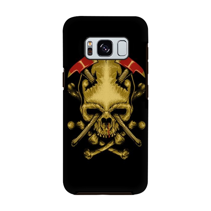 Galaxy S8 StrongFit Skull Axes by Afif Quilimo