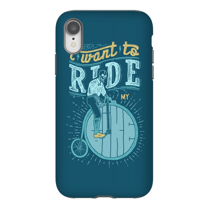 iPhone Xr StrongFit I want to ride my bike by Afif Quilimo