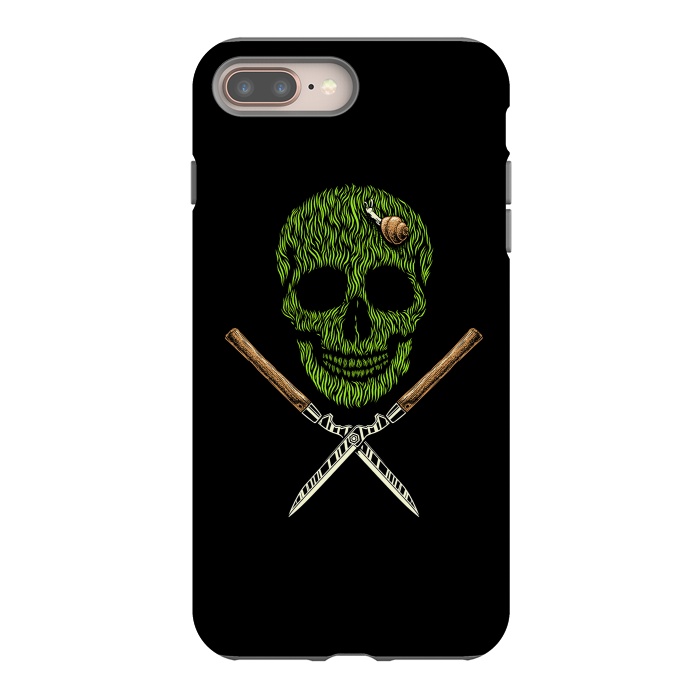 iPhone 7 plus StrongFit Skull Grass by Afif Quilimo