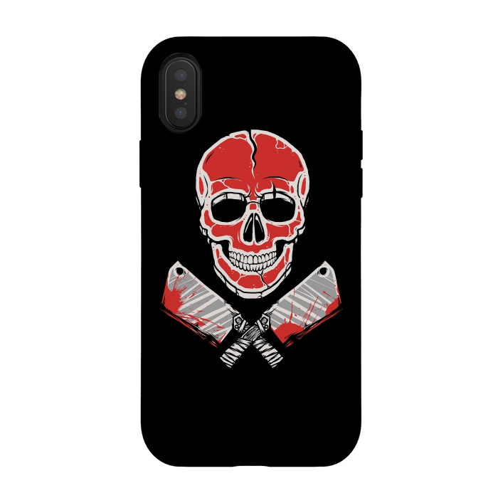 iPhone Xs / X StrongFit Skull Meat by Afif Quilimo