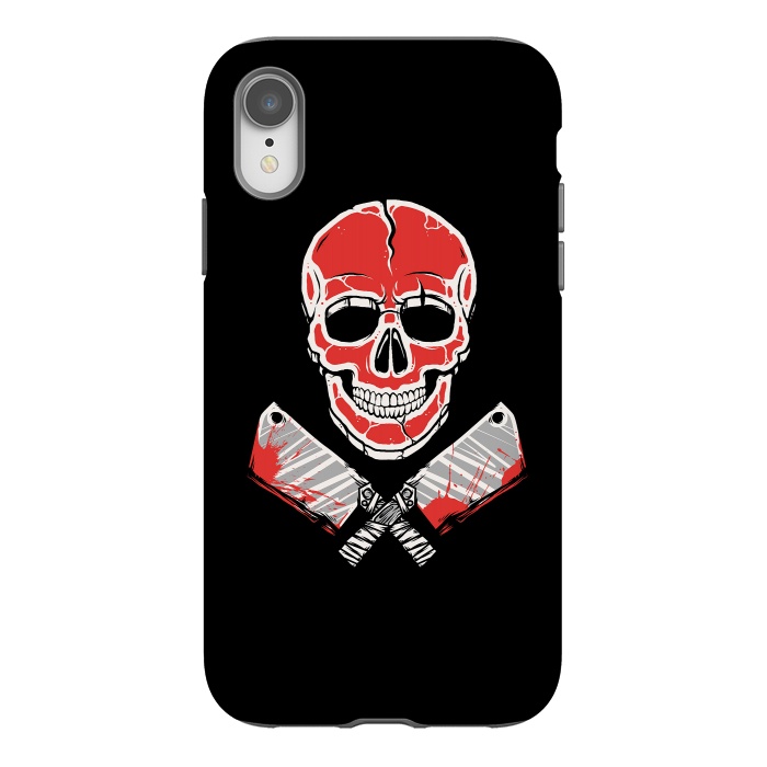 iPhone Xr StrongFit Skull Meat by Afif Quilimo