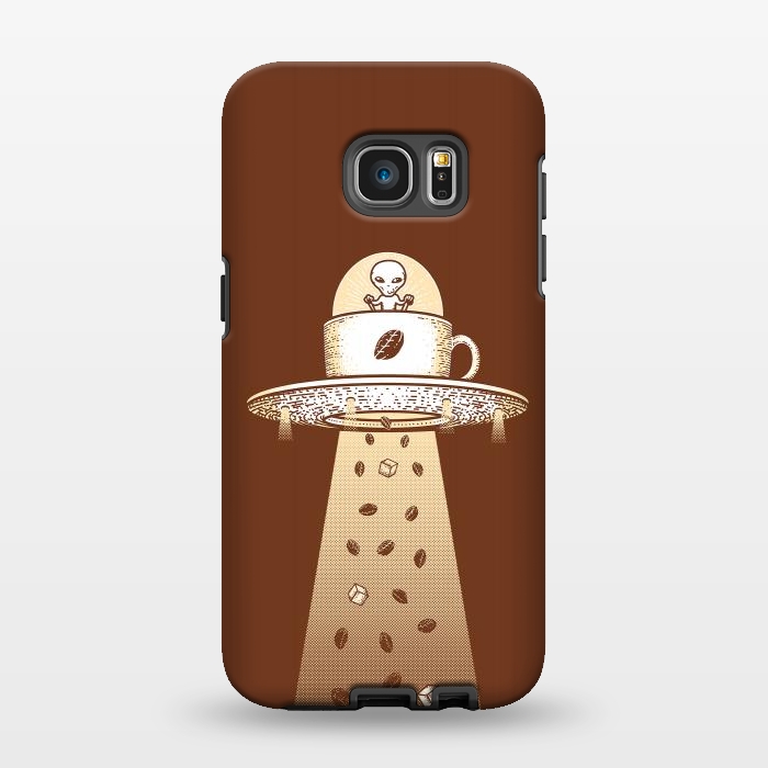 Galaxy S7 EDGE StrongFit Alien Coffee Invasion by Afif Quilimo