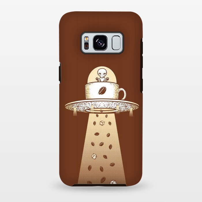 Galaxy S8 plus StrongFit Alien Coffee Invasion by Afif Quilimo