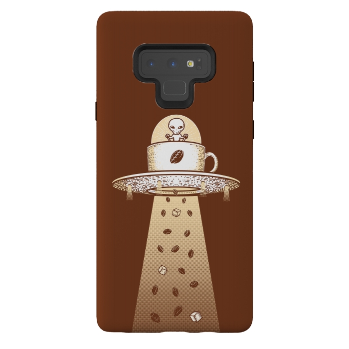Galaxy Note 9 StrongFit Alien Coffee Invasion by Afif Quilimo