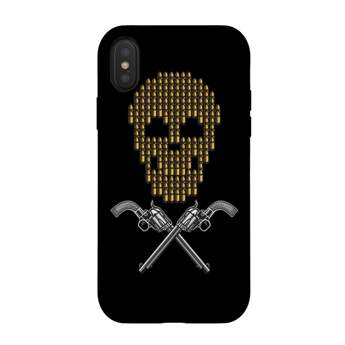 iPhone Xs / X StrongFit Skull Bullets by Afif Quilimo
