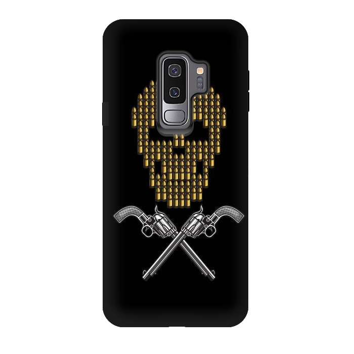 Galaxy S9 plus StrongFit Skull Bullets by Afif Quilimo