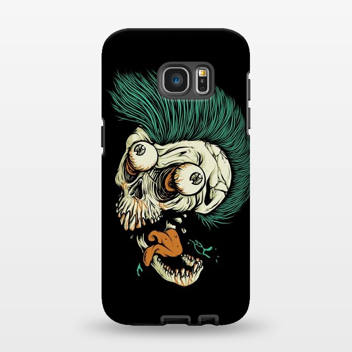 Galaxy S7 EDGE StrongFit Skull Punk Style by Afif Quilimo