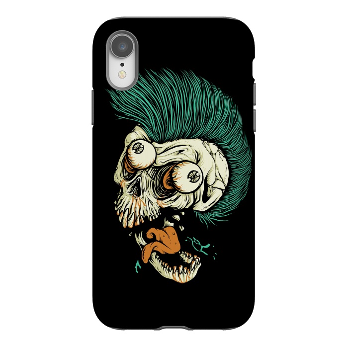 iPhone Xr StrongFit Skull Punk Style by Afif Quilimo
