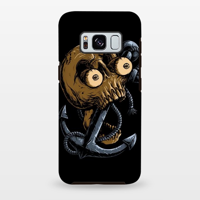 Galaxy S8 plus StrongFit Skull Anchor by Afif Quilimo