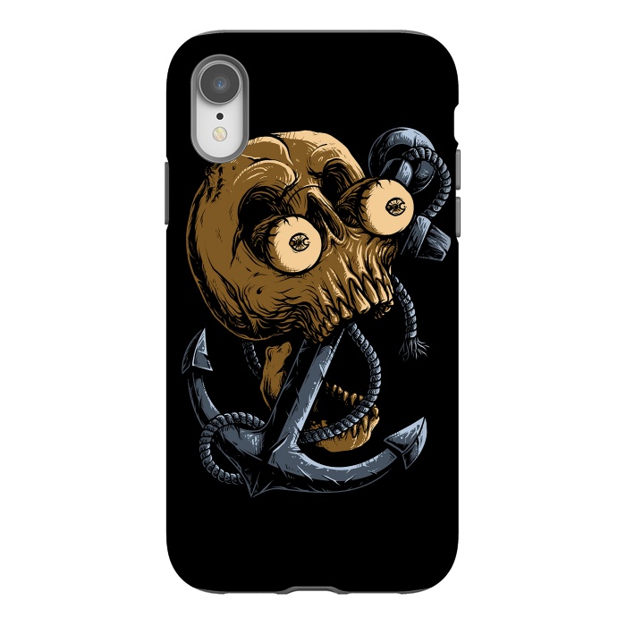 iPhone Xr StrongFit Skull Anchor by Afif Quilimo