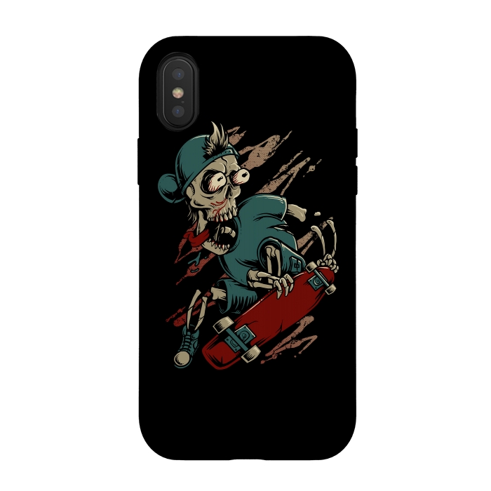 iPhone Xs / X StrongFit Deathboarder by Afif Quilimo