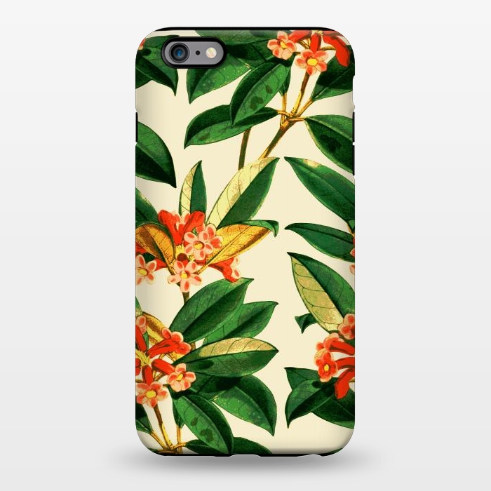 iPhone 6/6s plus StrongFit Orange Flower Print by Zala Farah