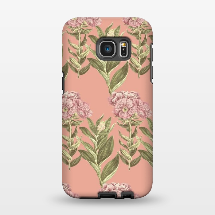 Galaxy S7 EDGE StrongFit Blush Pink Flowers by Zala Farah