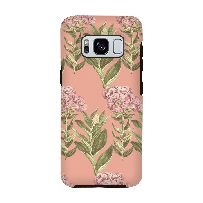 Galaxy S8 StrongFit Blush Pink Flowers by Zala Farah