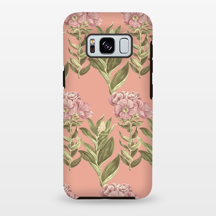 Galaxy S8 plus StrongFit Blush Pink Flowers by Zala Farah