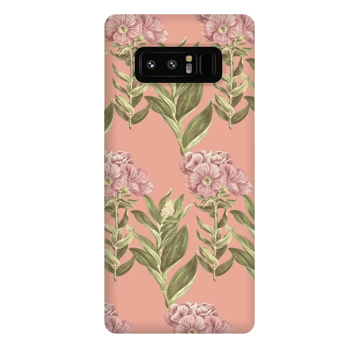 Galaxy Note 8 StrongFit Blush Pink Flowers by Zala Farah