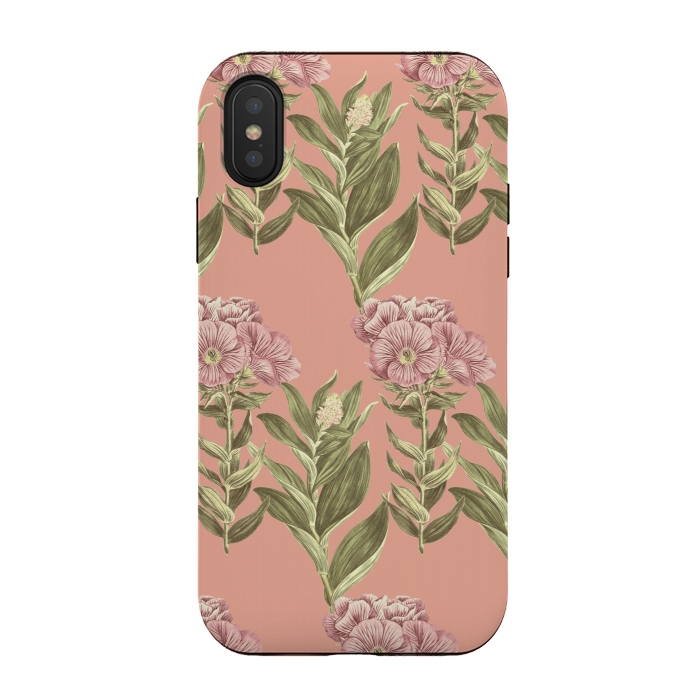 iPhone Xs / X StrongFit Blush Pink Flowers by Zala Farah