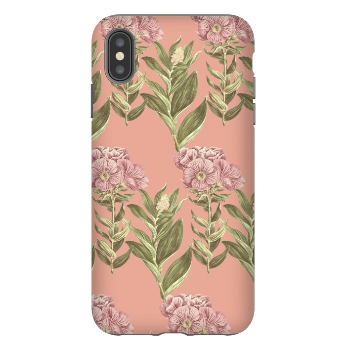 iPhone Xs Max StrongFit Blush Pink Flowers by Zala Farah
