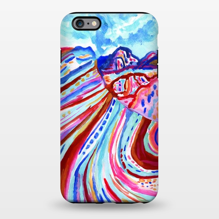 iPhone 6/6s plus StrongFit Abstract Rainbow Mountains  by Tigatiga