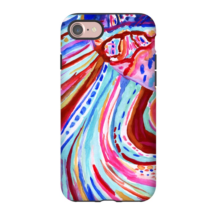 iPhone 7 StrongFit Abstract Rainbow  by Tigatiga