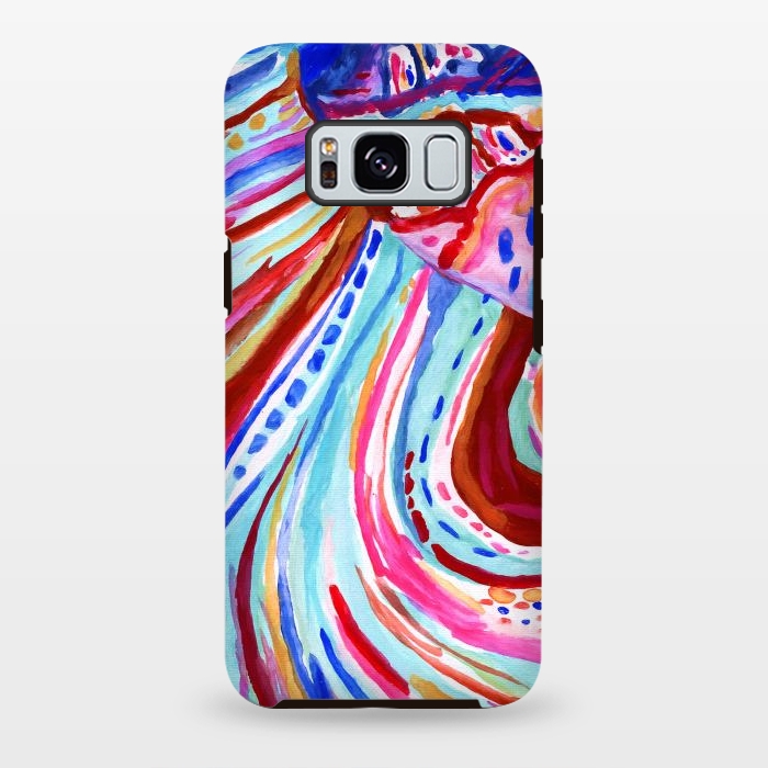 Galaxy S8 plus StrongFit Abstract Rainbow  by Tigatiga