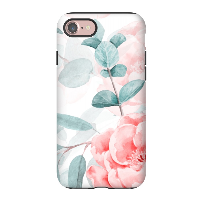 iPhone 7 StrongFit Rose Blush and Eucalyptus by  Utart