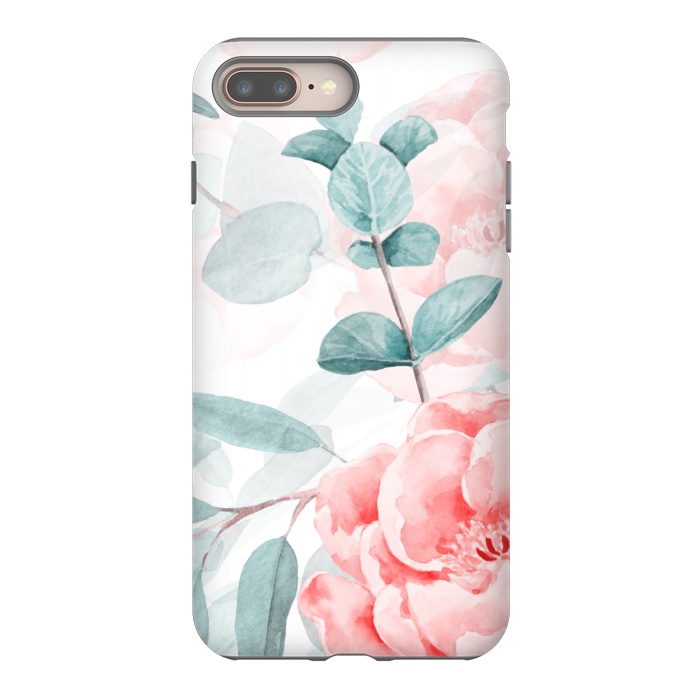 iPhone 7 plus StrongFit Rose Blush and Eucalyptus by  Utart
