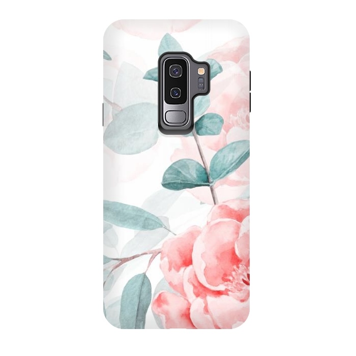 Galaxy S9 plus StrongFit Rose Blush and Eucalyptus by  Utart