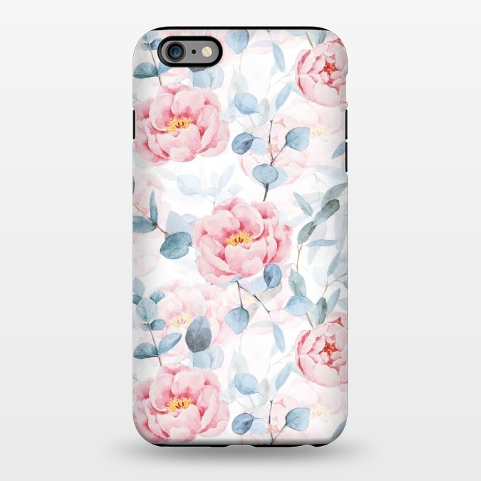 iPhone 6/6s plus StrongFit Blush Vintage Roses and Eukalyptus by  Utart