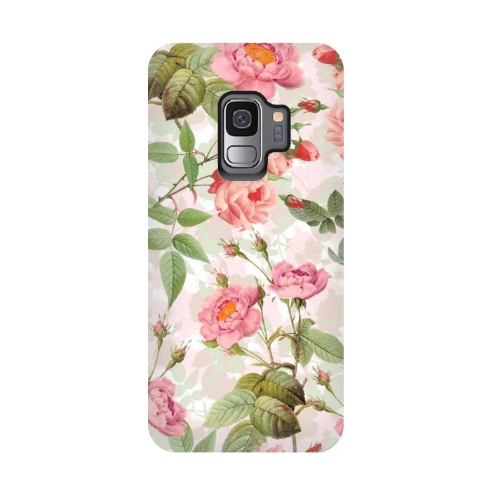 Galaxy S9 StrongFit Cute Vintage Roses by  Utart