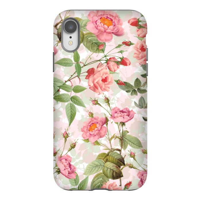 iPhone Xr StrongFit Cute Vintage Roses by  Utart