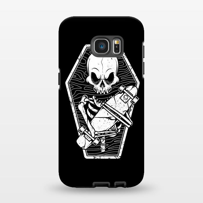 Galaxy S7 EDGE StrongFit Skull Until the End by Afif Quilimo
